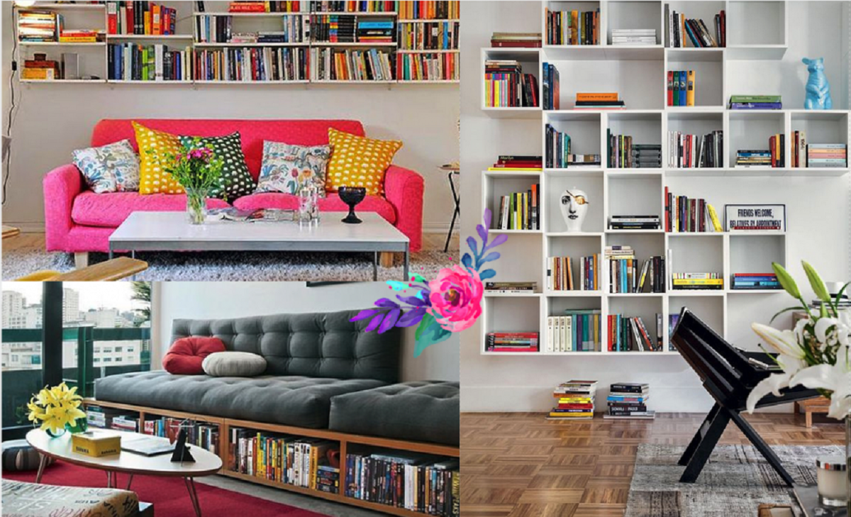 Maneiras de decorar a casa com livros